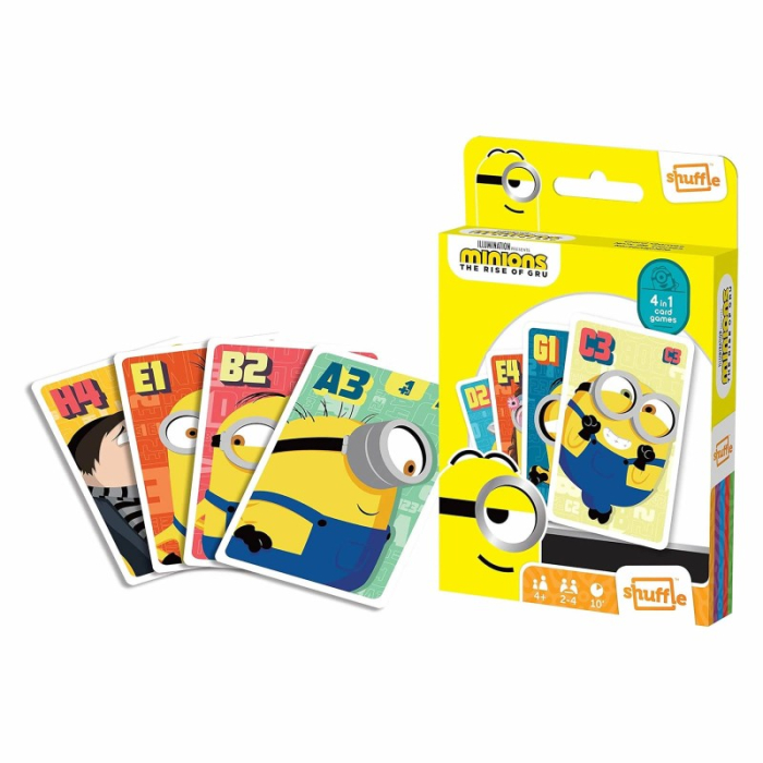 Set jocuri cu carti 4 in 1, Minioni, pentru 2-4 jucatori de peste 4 ani [2]