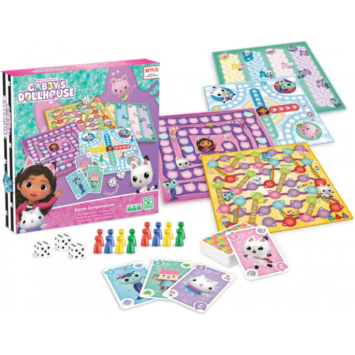 Set jocuri de societate Game Compedium - Gabby's Dollhouse, pentru 2-4 jucatoare de peste 5 ani [2]
