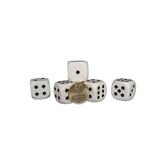 Set zaruri mari, marime 22 mm, 5 bucati pe set, extrafinisate, pentru Yamms si alte jocuri [2]