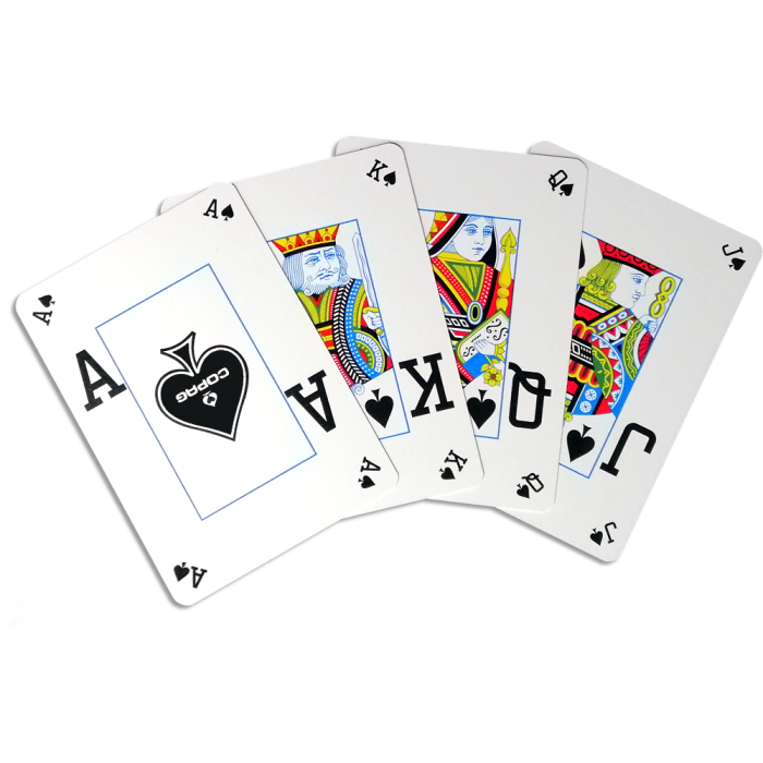 Carti de joc poker, Texas Hold'em Silver, profesionale, 100% plastic, index mare + peek Index, culoare spate rosu [2]