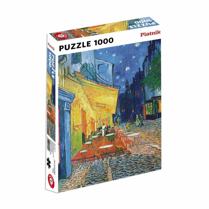Puzzle Piatnik "Vincent van Gogh - Terasa de cafenea seara", 1000 piese, dimensiune 68 x 48 cm, produs in Austria [1]