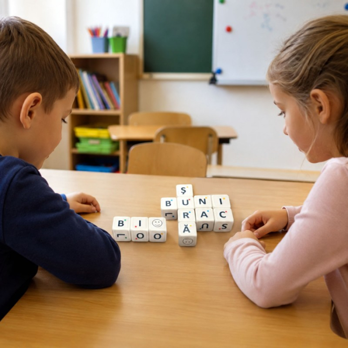 ZALFABET - Set de 6 jocuri cu zaruri si litere, educative si distractive pentru dezvoltarea vocabularului [4]