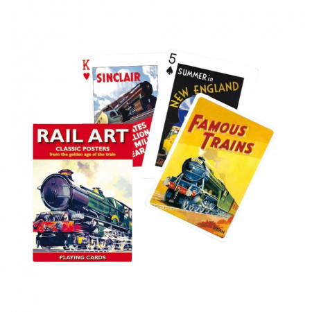 Carti de joc de colectie - Carti de joc de colectie cu tema "Rail Art - classic posters from the golden age of train"