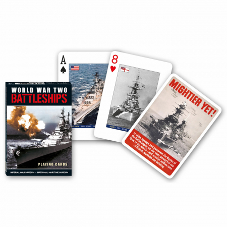 Carti de joc de colectie - Carti de joc de colectie cu tema "World War II Battleships"