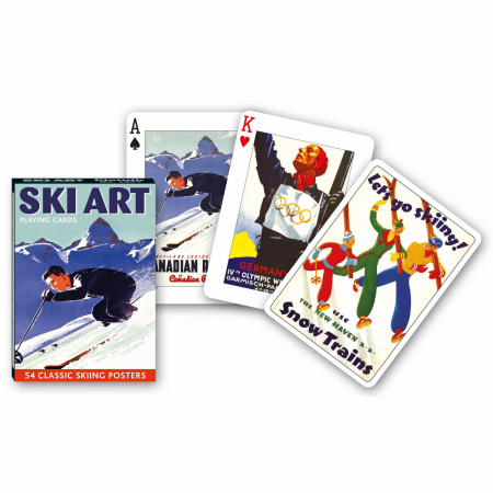 Carti de joc de colectie - Carti de joc de colectie Piatnik, cu tema "Ski Art"