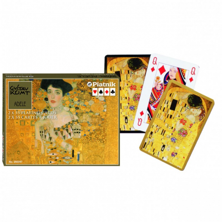 Carti de joc de lux - Carti de joc "Klimt - Adele", Piatnik (Austria), 2 pachete in cutie de lux