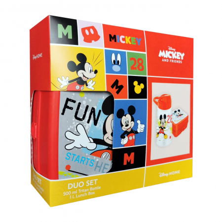 Jocuri de societate - Duo Set Disney - cutie alimente si sticluta din Tritan
