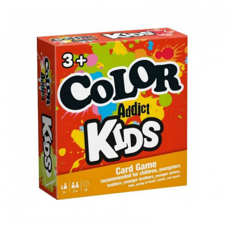 Cardgames - Joc de carti Color Addict Kids, pentru 2-4 jucatori cu varsta intre 3 si 12 ani