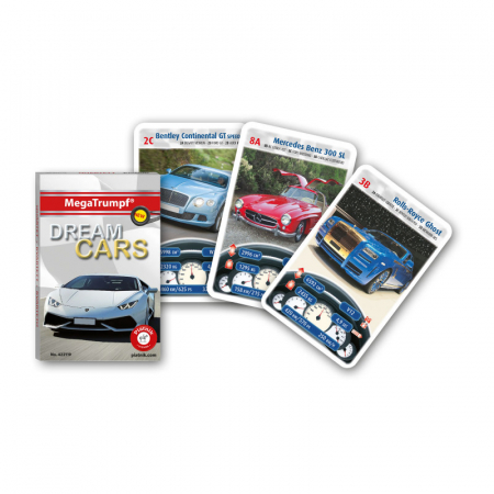 Cardgames - Joc de carti Piatnik, Megatrumpf - Dream Cars, pentru 2-4 jucatori de peste 7 ani
