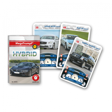 Cardgames - Joc de carti Piatnik, Megatrumpf - Hybrid Cars, pentru 2-4 jucatori de peste 7 ani