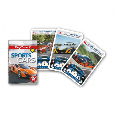 Cardgames - Joc de carti Piatnik, Megatrumpf - Sport Cars, pentru 2-4 jucatori de peste 7 ani