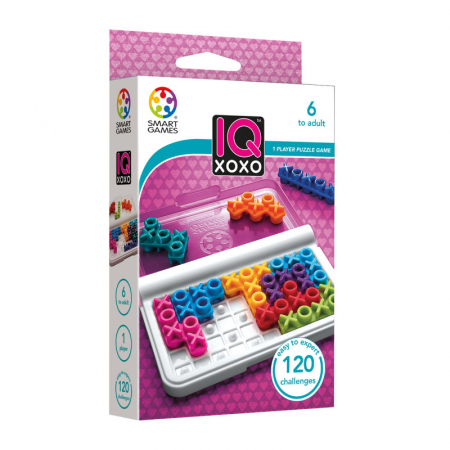 Jocuri logice - Joc logic SmartGames, IQ XOXO, pentru jucatori de peste 8 ani