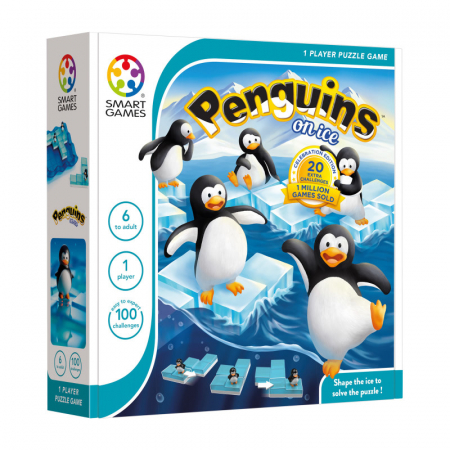 Jocuri logice - Joc logic SmartGames, Penguins on Ice, pentru jucatori de peste 6 ani