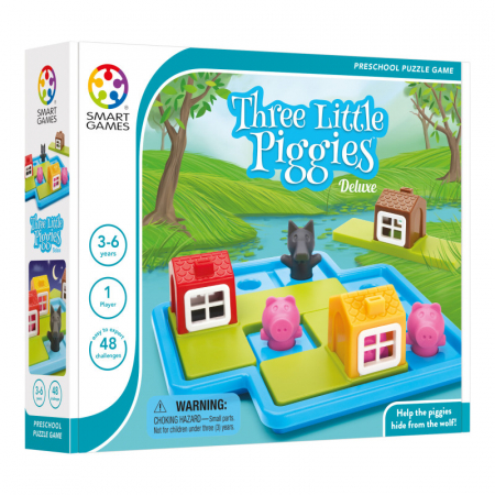 Jocuri logice - Joc logic SmartGames, Three Little Piggies, pentru jucatori intre 3 si 6 ani