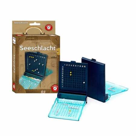 Jocuri de societate - Joc Piatnik - Batalie Navala, magnetic, editia compacta, pentru jucatori de peste 7 ani