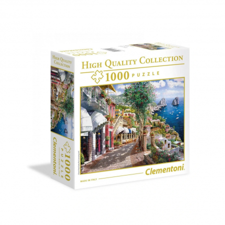 Puzzle - Puzzle Clementoni, High Quality Collection - Insula Capri, 1000 piese, dimensiuni 69 x 50 cm
