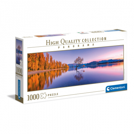 Puzzle Clementoni High Quality Collection "Lake Wanaka Tree", 1000 piese, panoramic, dimensiuni 98 x 33 cm [0]