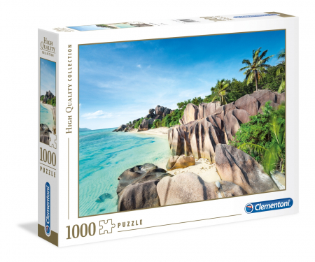 Puzzle - Puzzle Clementoni, High Quality Collection - Paradise Beach, 1000 piese, dimensiune 69 x 50 cm, produs in Italia
