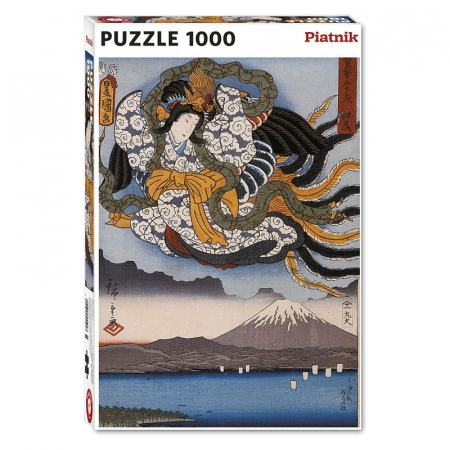 Puzzle - Puzzle Piatnik "Hiroshige - Amaterasu", 1000 piese, dimensiune 68 x 48 cm, produs in Austria