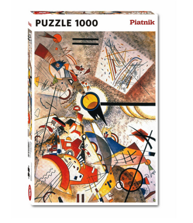 Puzzle - Puzzle Piatnik "Vasily Kandinsky - Bustling Aquarelle", 1000 piese, dimensiune 68 x 48 cm, produs in Austria