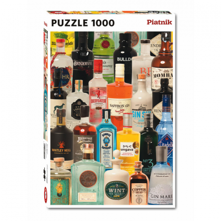Puzzle - Puzzle Piatnik "Taste of Gin", 1000 piese, dimensiune 68 x 48 cm, produs in Austria