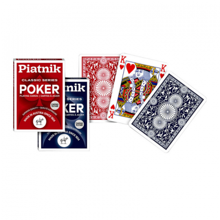 Carti de joc poker - Set 2 pachete de carti de joc Piatnik, Classic Poker Series