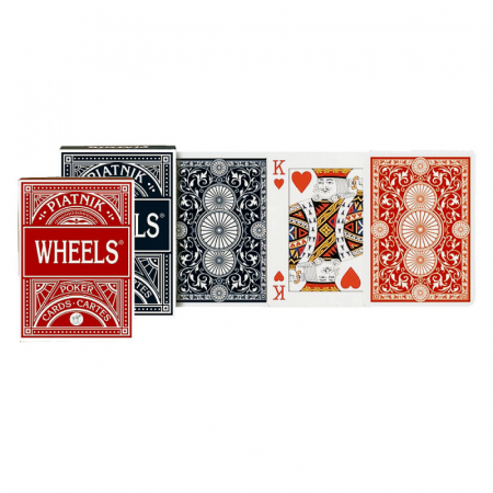 Carti de joc poker - Set 2 pachete de carti de joc Piatnik, Wheels