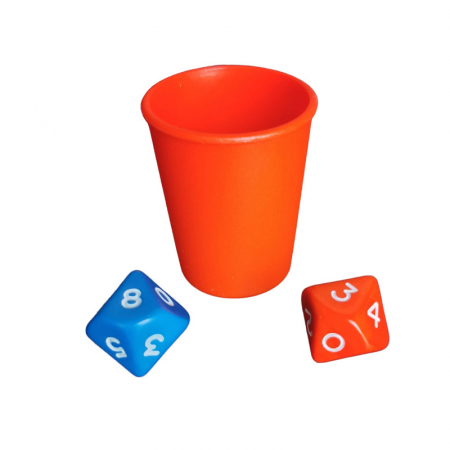 Set zaruri speciale pentru ales numerele de jucat la LOTO si cupa pentru zaruri [1]