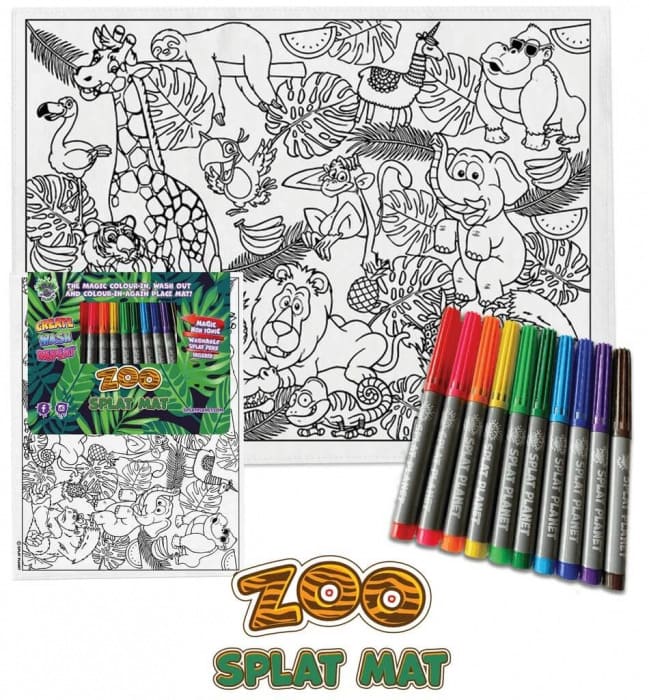 Șervet de masă pentru colorat - Zoo