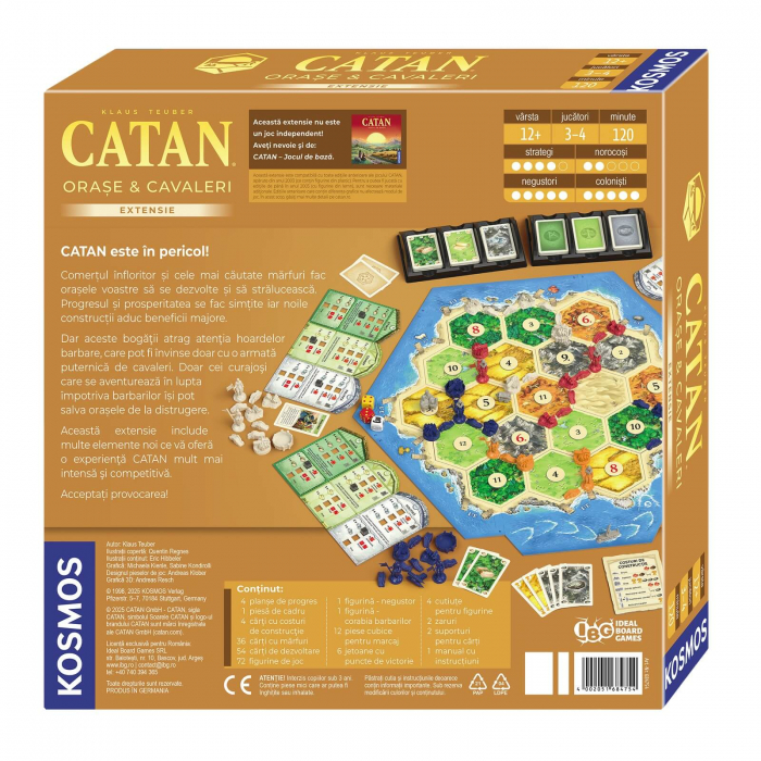 Catan - Extensie joc Orase si Cavaleri pentru 3-4 jucatori (RO) [4]