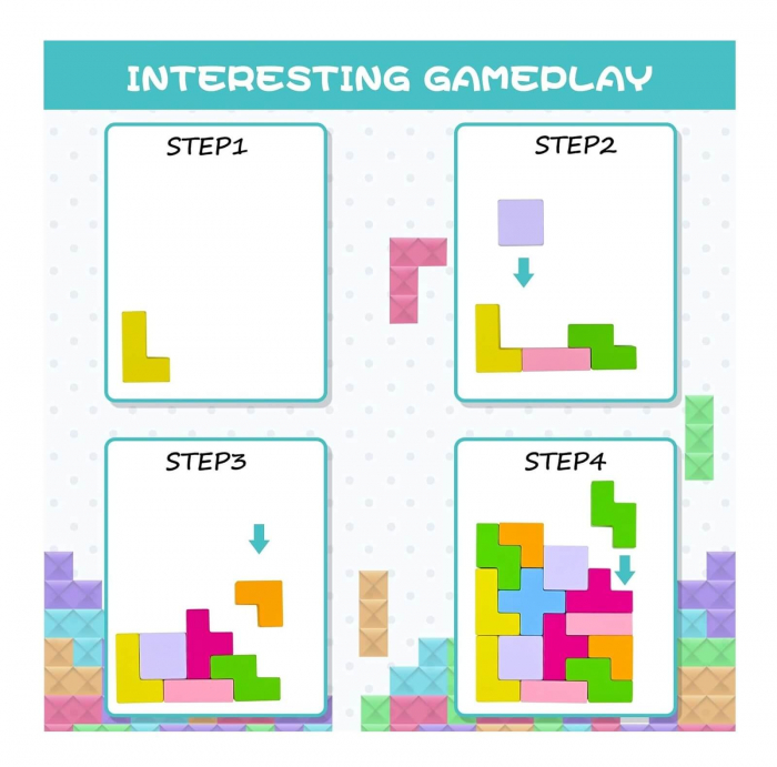 Joc de indemanare si constructie Tetris - 20 piese [4]