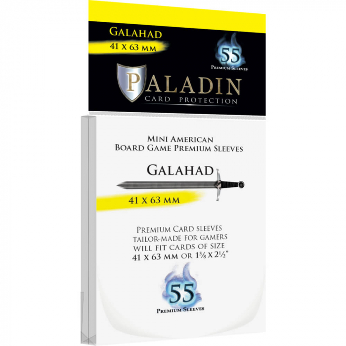  Paladin Card Sleeves: Galahad - Mini American, 4.1 x 6.3 cm 