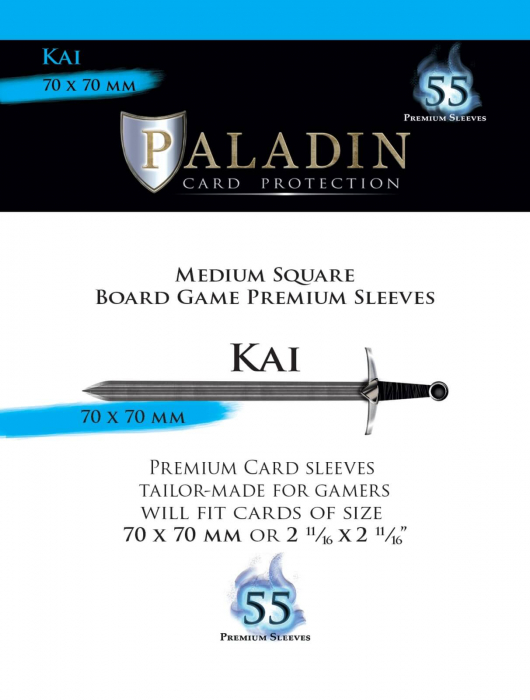 Paladin Card Sleeves: Kai - Medium Square, 7 x 7 cm [2]