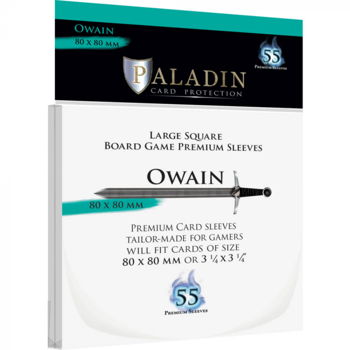 Paladin Card Sleeves: Owain - Large Square, 8 x 8 cm [1]
