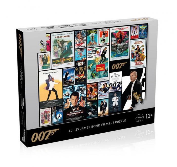 Puzzle 1000 piese James Bond 007 – Posters "James reduceri cadouri de Mos Nicolae & Mos Crăciun 2021