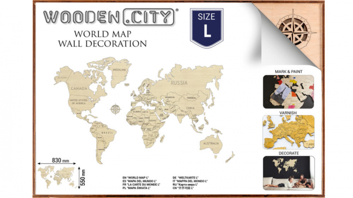 Puzzle 3D - Harta Lumii