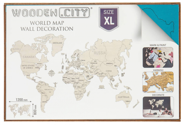 Puzzle 3D - Harta Lumii Color XL [2]