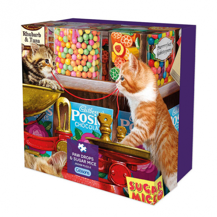 Puzzle 500 piese – Rasfaturi dulci pentru pisici (piese reduceri cadouri de Mos Nicolae & Mos Crăciun 2021