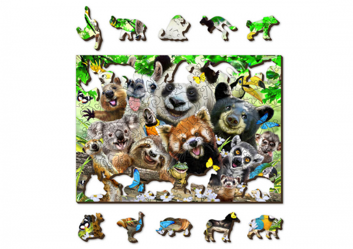 Puzzle din lemn - Bear Paradise - 150 piese [2]