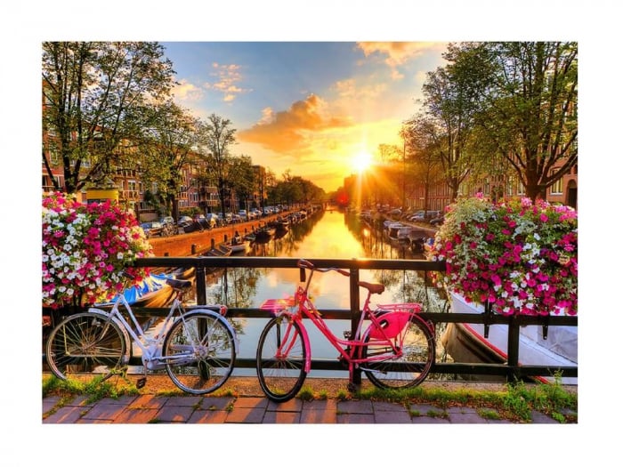 Puzzle din lemn – Bicycles of Amsterdam – 150 piese (piese reduceri cadouri de Mos Nicolae & Mos Crăciun 2021