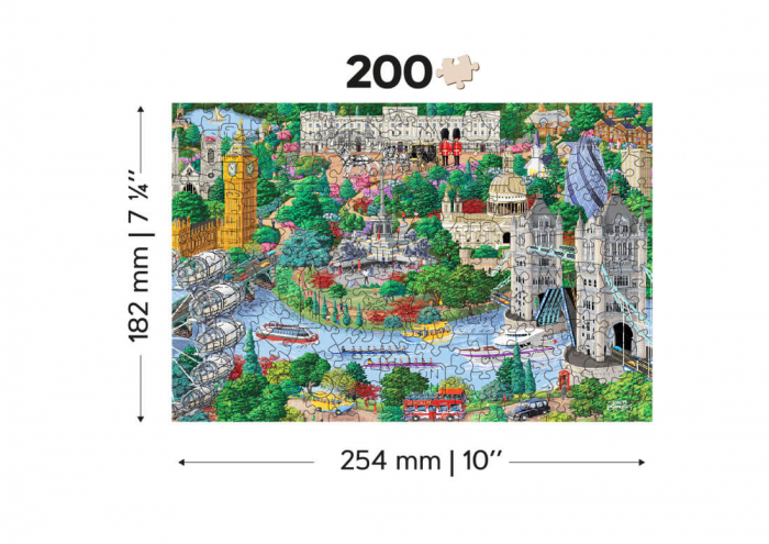 Puzzle din lemn - London Sights - 200 piese [7]
