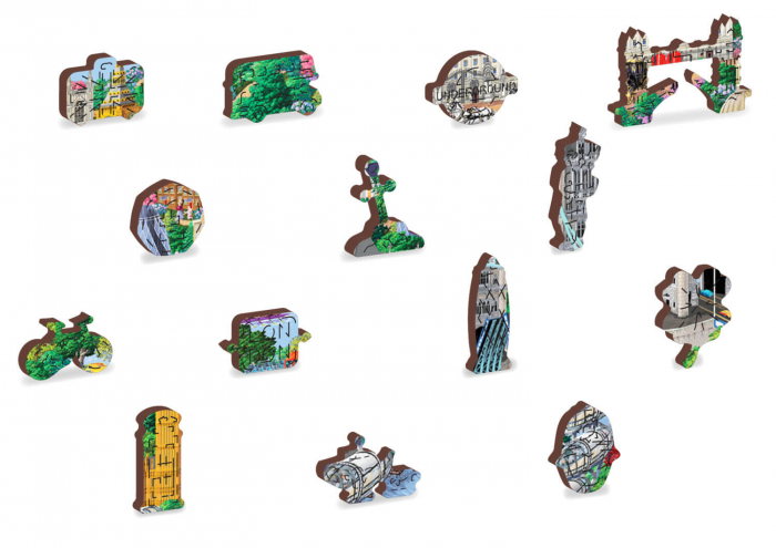 Puzzle din lemn - London Sights - 200 piese [5]