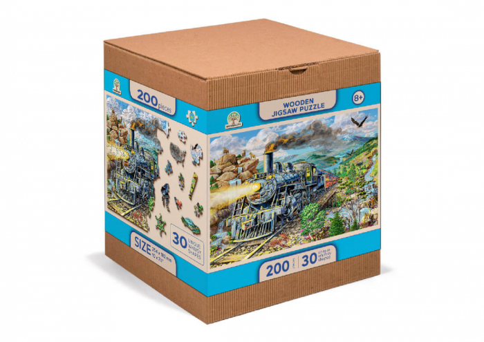 Puzzle din lemn - Railway - 200 piese [4]