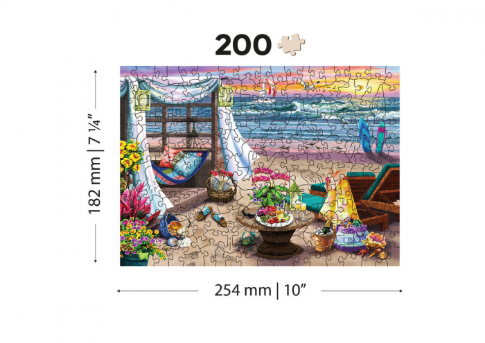 Puzzle din lemn - Summertime - 200 piese [7]