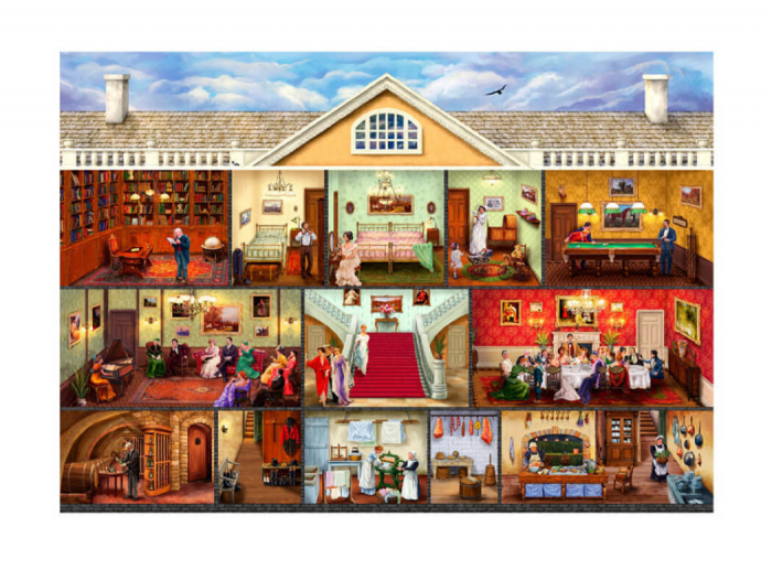 Puzzle din lemn – Victorian Mansion – 200 piese (piese reduceri cadouri de Mos Nicolae & Mos Crăciun 2021