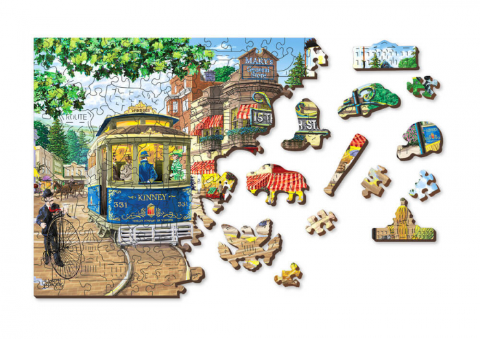 Puzzle din lemn - Victorian Street - 200 piese [6]