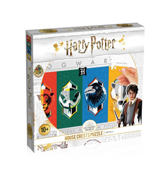 Puzzle Harry Potter 500 piese – Hogwarts Crests (piese reduceri cadouri de Mos Nicolae & Mos Crăciun 2021