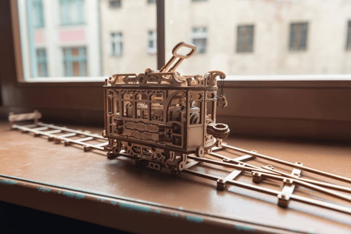 Puzzle mecanic 3D - Tramvai cu sine [6]