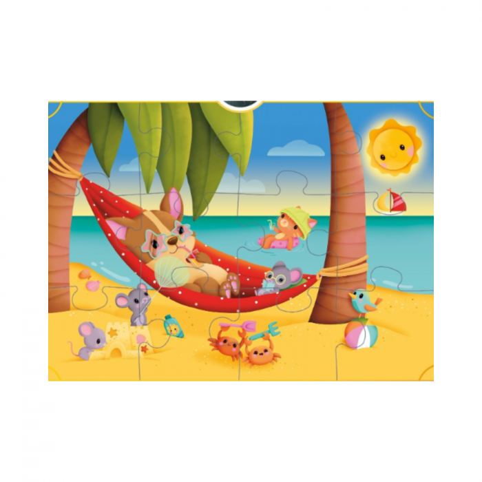 Puzzle Plus: Loki at the beach - 12 pcs [3]