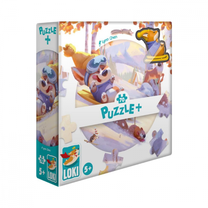 Puzzle Plus: Loki goes sledding - 70 pcs